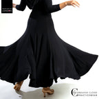 Chrisanne Clover Capella Ballroom skirt swinging out in a turn