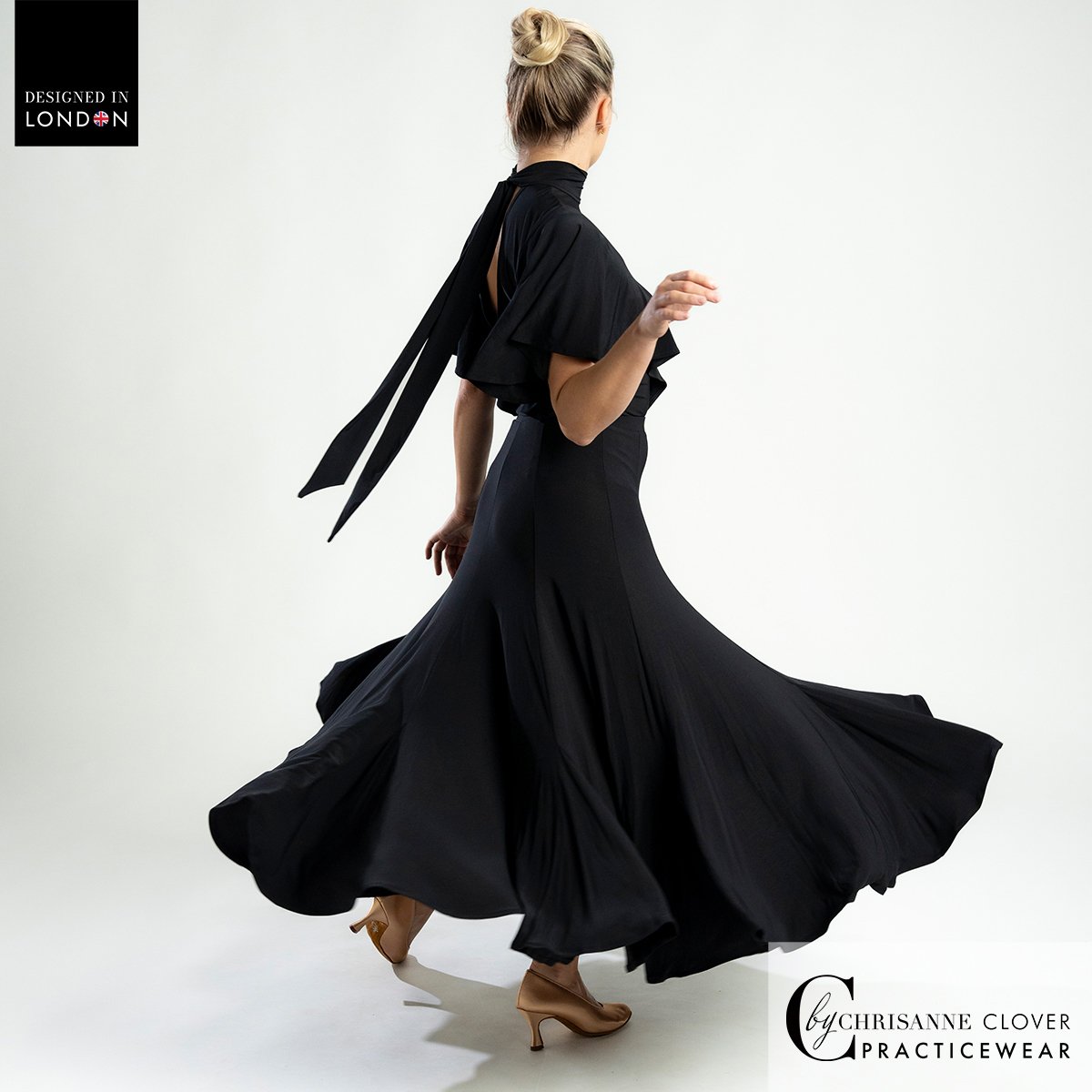 Chrisanne Clover Capella Ballroom skirt worn with the Athena top