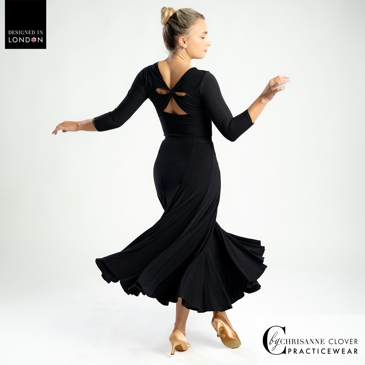 Chrisanne Clover Capella Ballroom skirt worn with the Gaia top