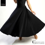 Chrisanne Clover Clio full circle Ballroom skirt in black