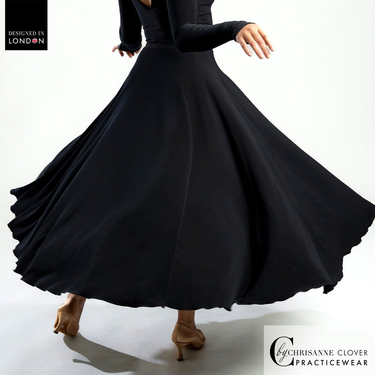 Chrisanne Clover Clio Ballroom skirt in movement