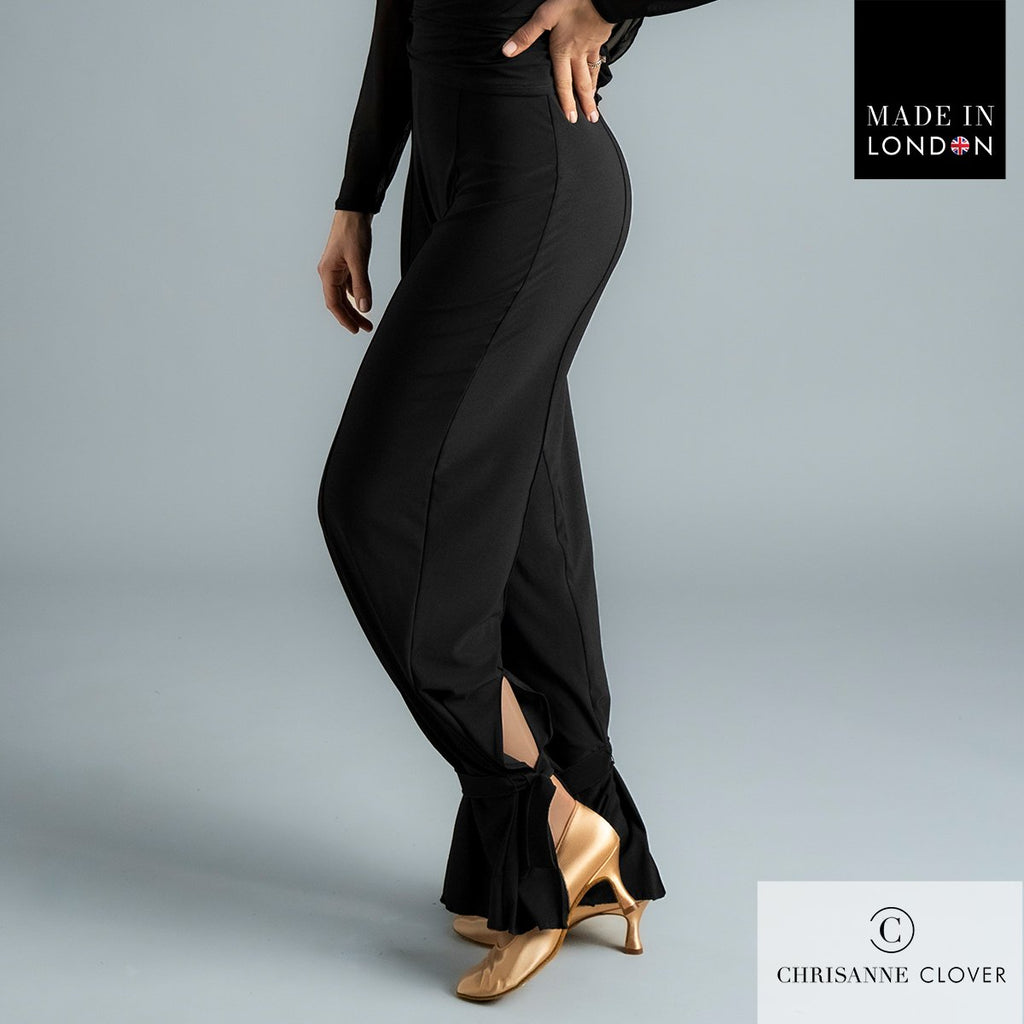 Ankle tie detail on the Chrisanne Clover Emanuela trousers
