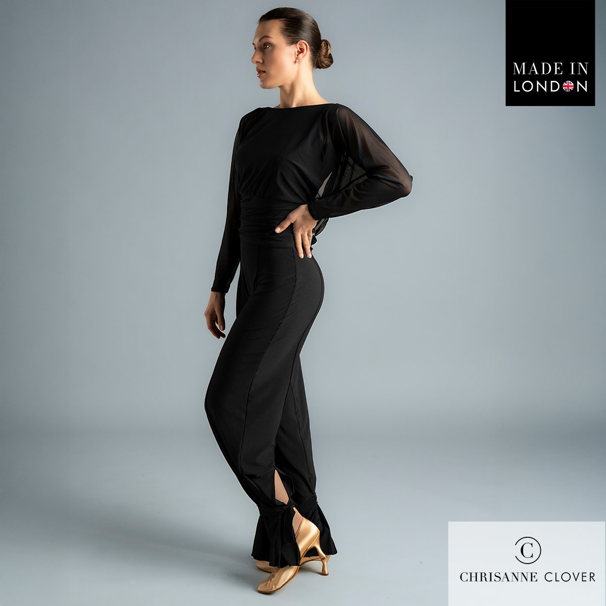 Chrisanne Clover Emanuela trousers showing the centre back split