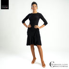 Chrisanne Clover Gaia top worn with the Theia Latin skirt