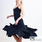 Lynx leotard and Comet Latin skirt in movement