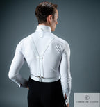 Back view of the Chrisanne Clover Ballroom competition shirt
