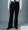 Chrisanne Clover men's Ballroom practice trousers in black — full-length front view