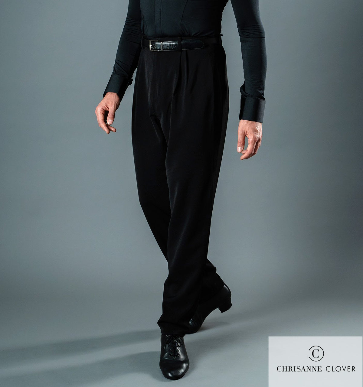Chrisanne Clover men's Latin practice trousers in movement