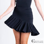 Chrisanne Clover Scorpius short Latin skirt in black