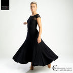 Chrisanne Clover Taurus leotard worn with the Capella Ballroom skirt