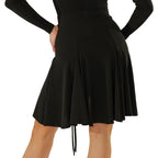Close-up of the flared hem of the DSI London 3281 Latin skirt