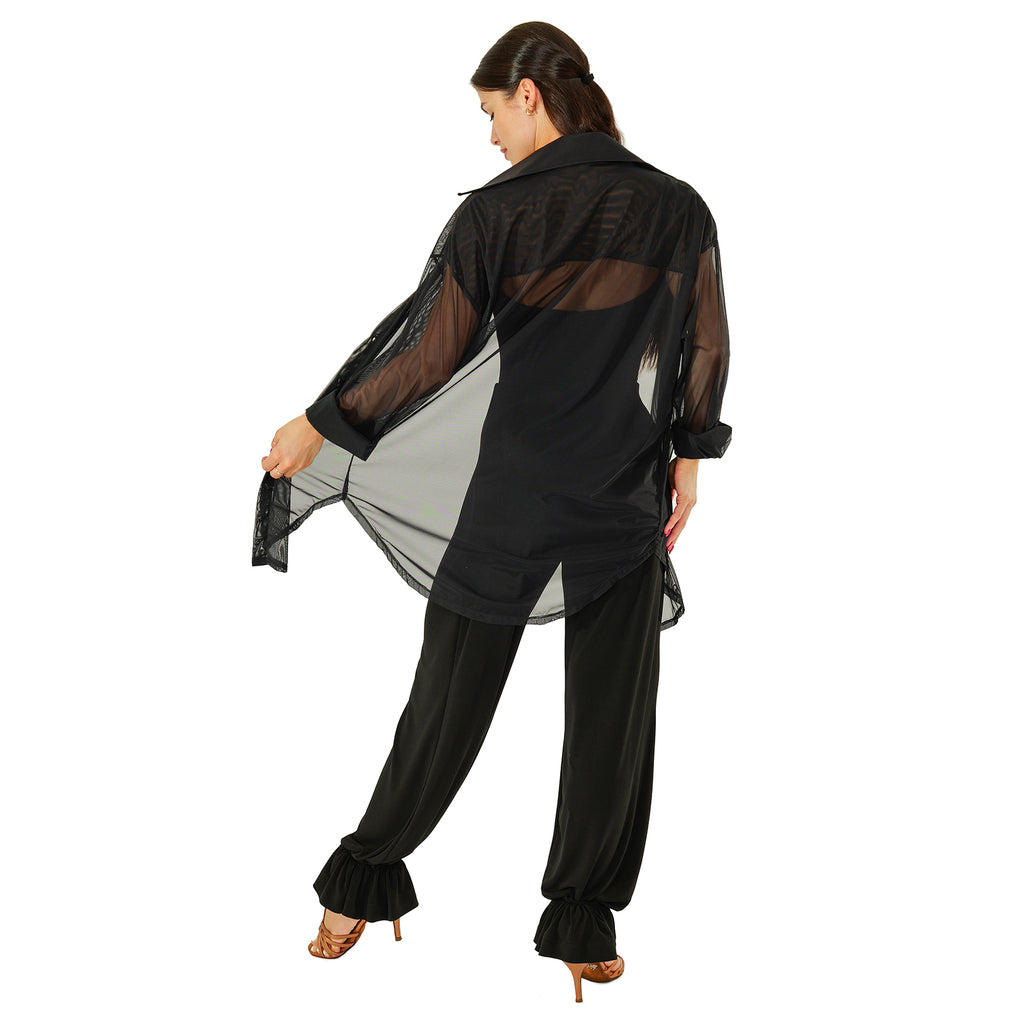 Back view of the DSI London 3282 ladies cuff leg dance trousers
