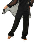Close-up of the frilled ankle cuffs on the DSI 3283 long leg trousers