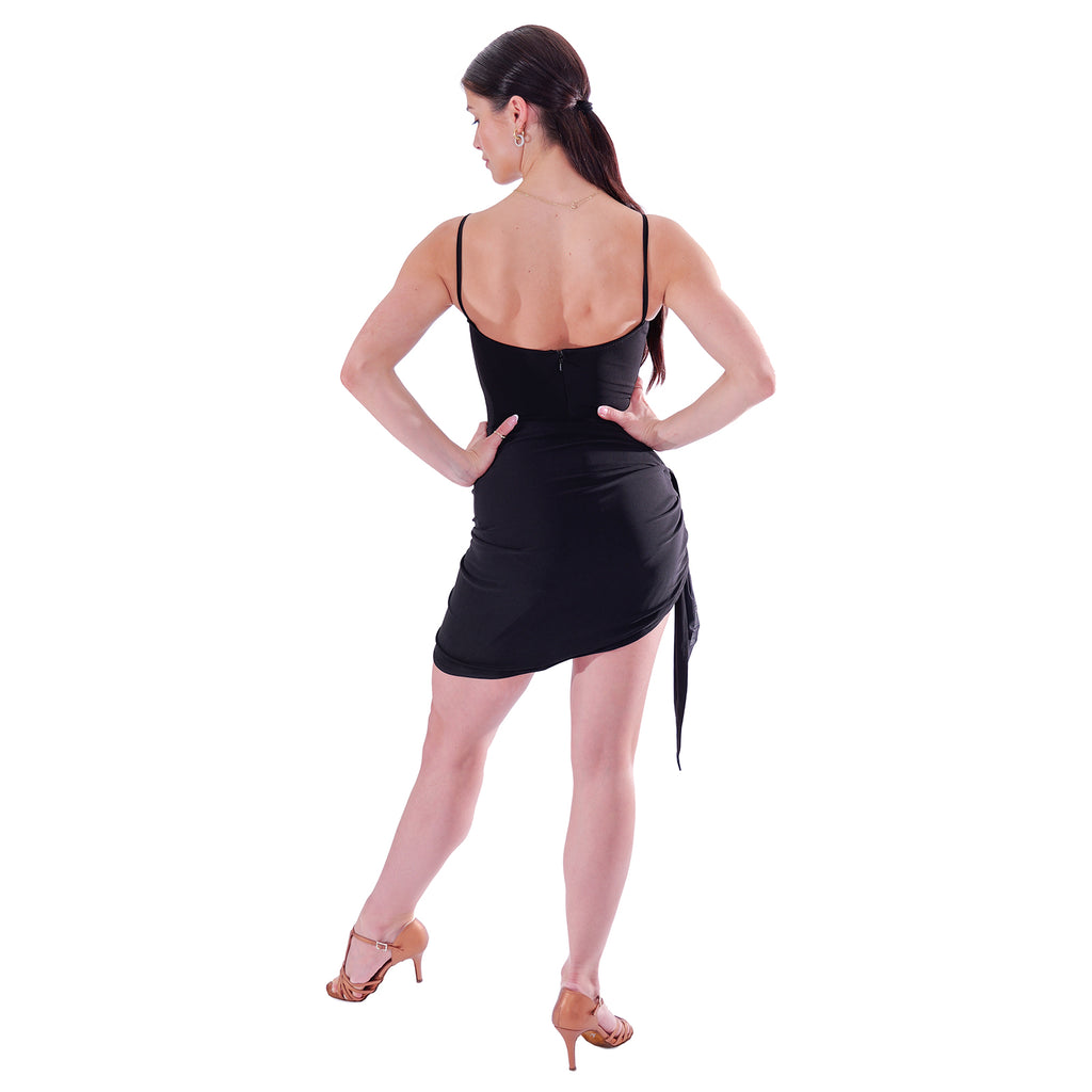 Back view of the DSI London 3284 sweetheart neck leotard with thin straps