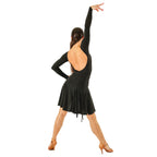 DSI 3286 low back leotard from the back in a Latin pose