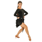 DSI London 3287 leotard and 3281 Latin skirt in a Latin pose