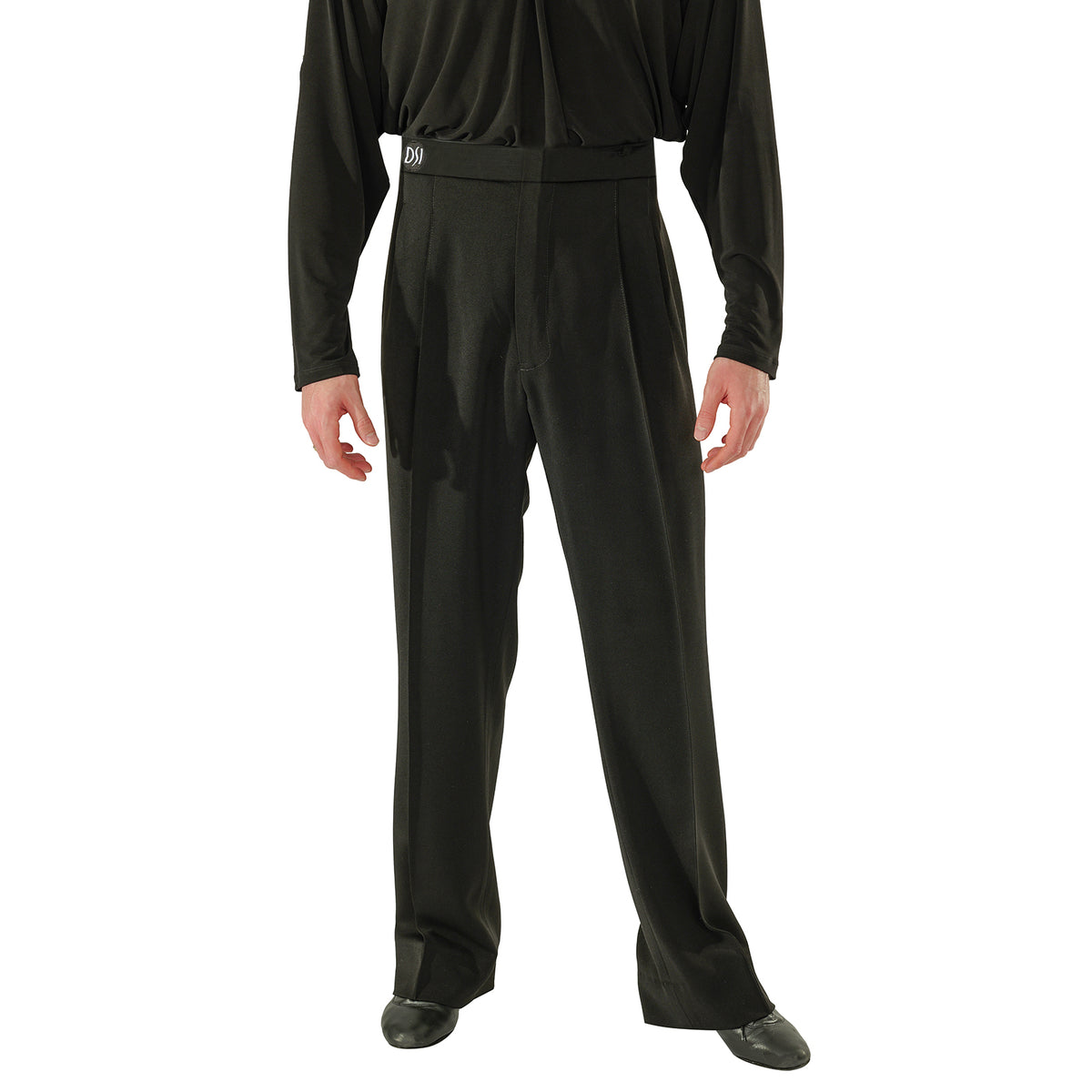 Close-up of the waistband and front pleats on the DSI 3960 trousers