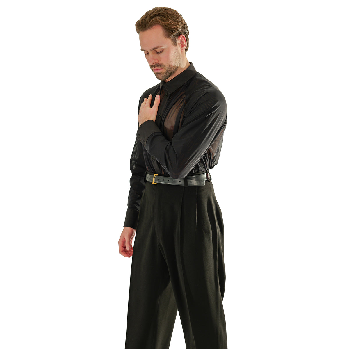 Full-length view of the DSI London 3972 Massimo shirt with DSI trousers
