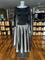 Elysium silver chiffon full circle practice skirt — Blackpool Dance Store