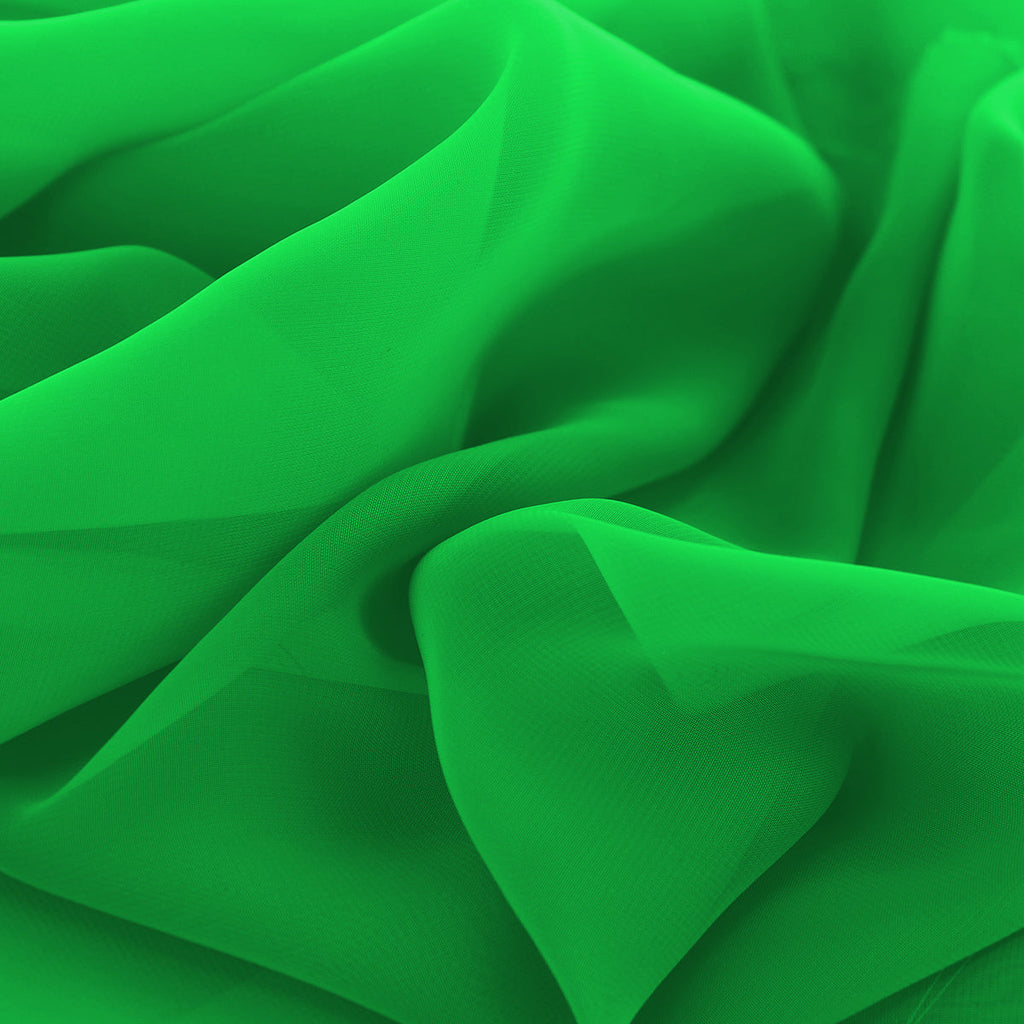 Chrisanne Clover Luxury Georgette — Apple Green