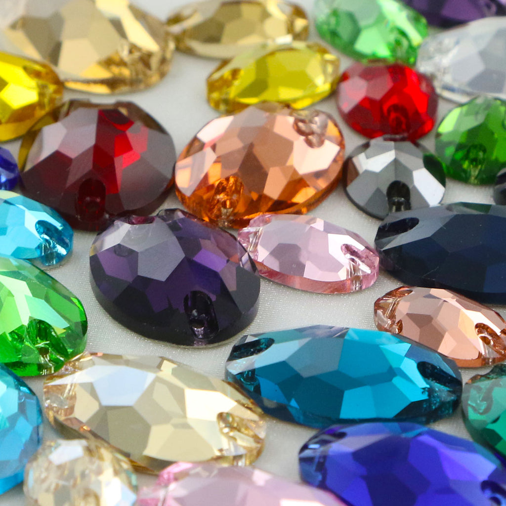 Lumie Oval Sew-On Crystals