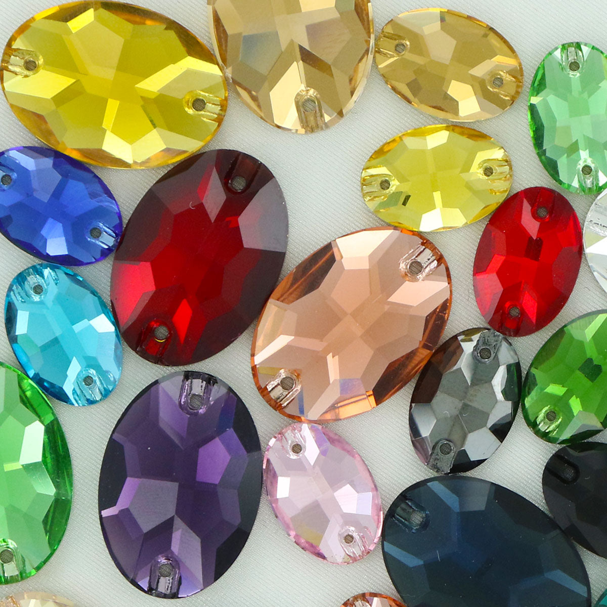 Lumie Oval Sew-On Crystals