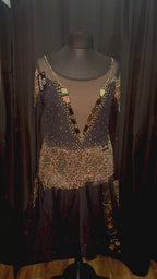 Black & Gold Latin Dress