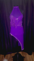 Purple Latin Two Piece (Approx UK Size 12-14)