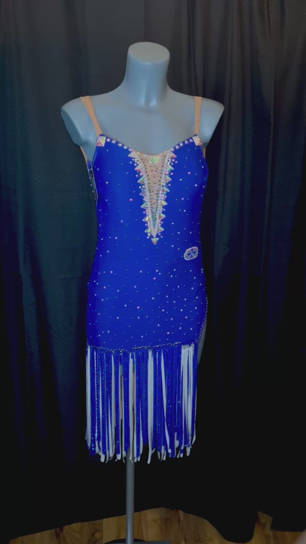 Blue & Silver Latin Dress
