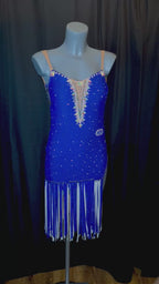 Blue & Silver Latin Dress